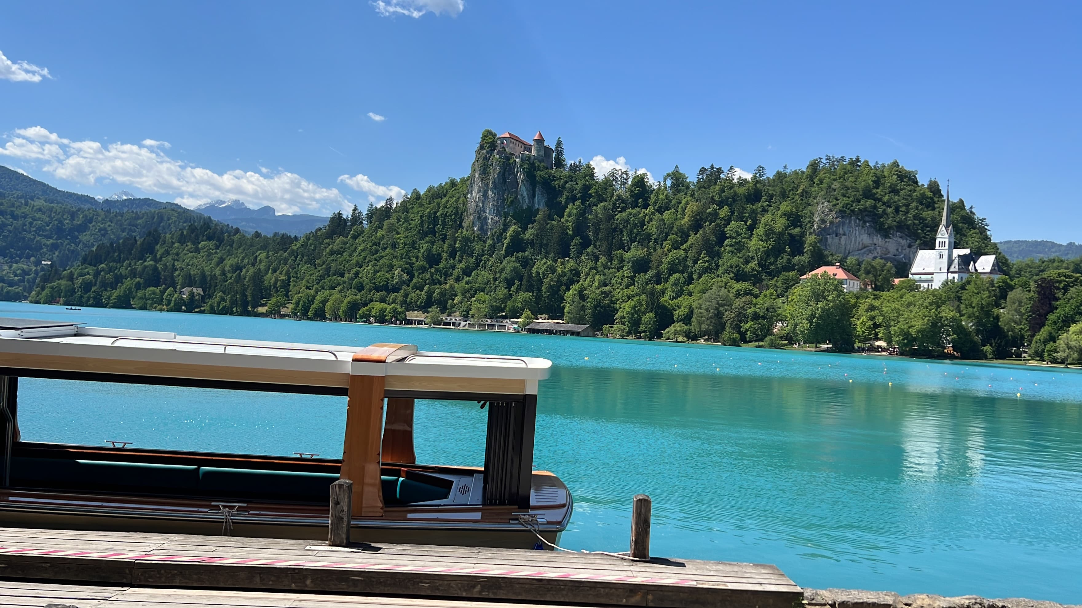 Lake Bled, Slovenia: the wooden boat to the island, inspected by IncentiV for incentive groups