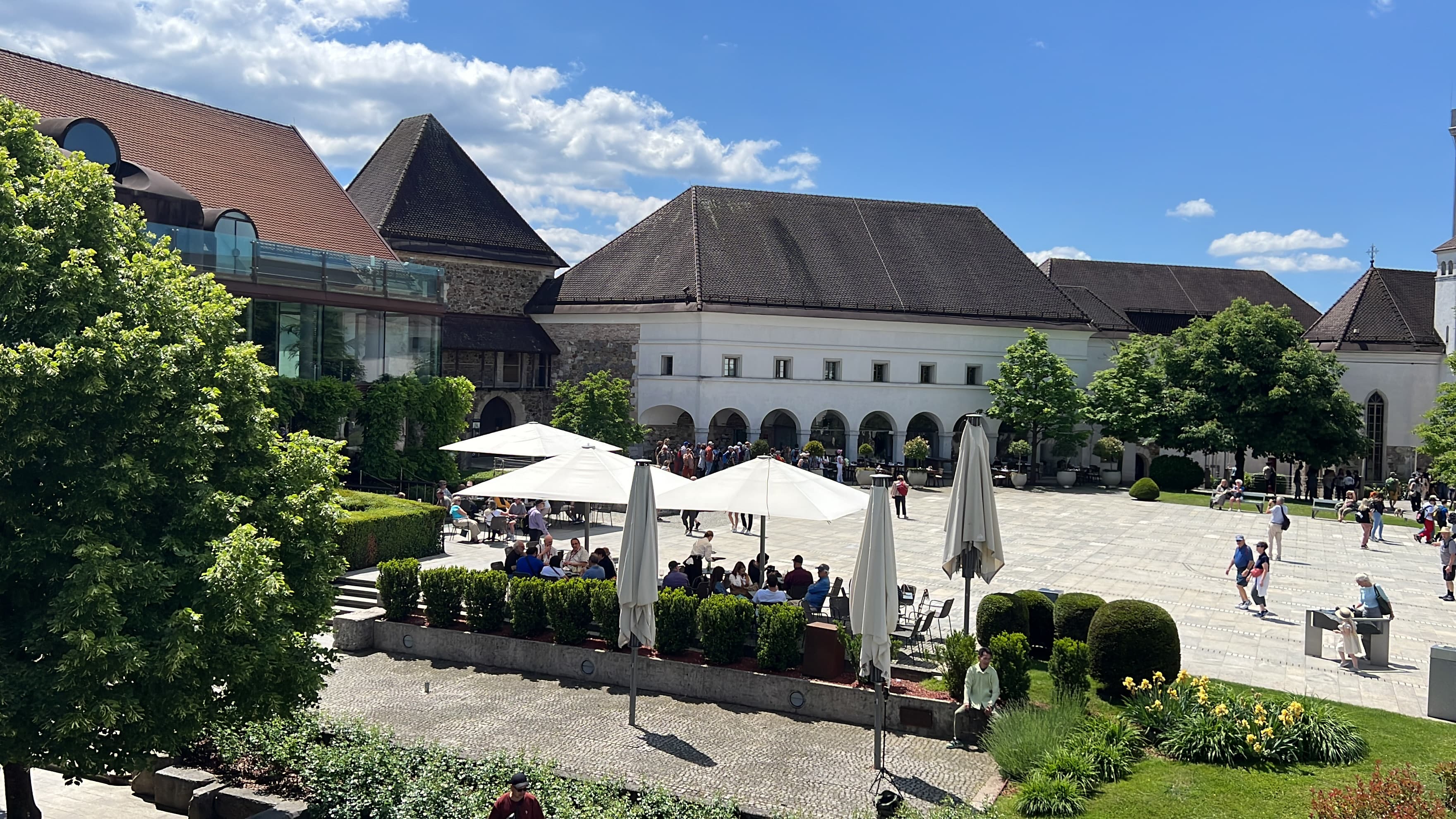 Ljubljana Castle terrace: the hosted lunch venue IncentiV recommends for incentive groups