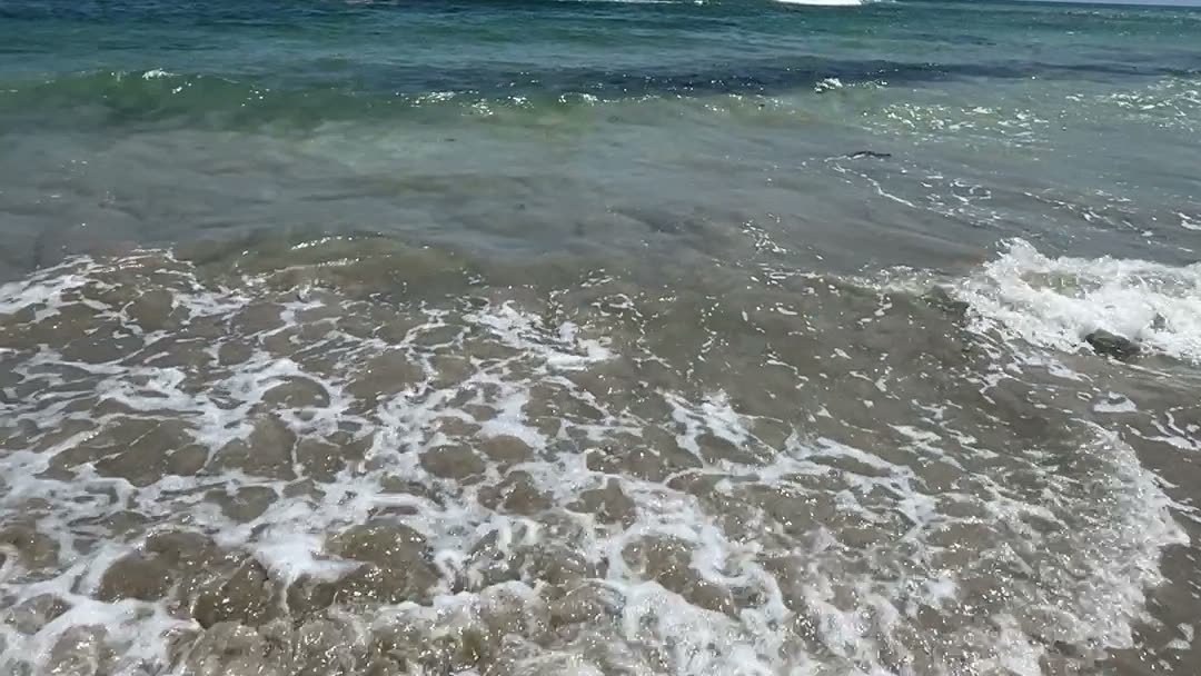 The surf on the beach at the W Punta Cana