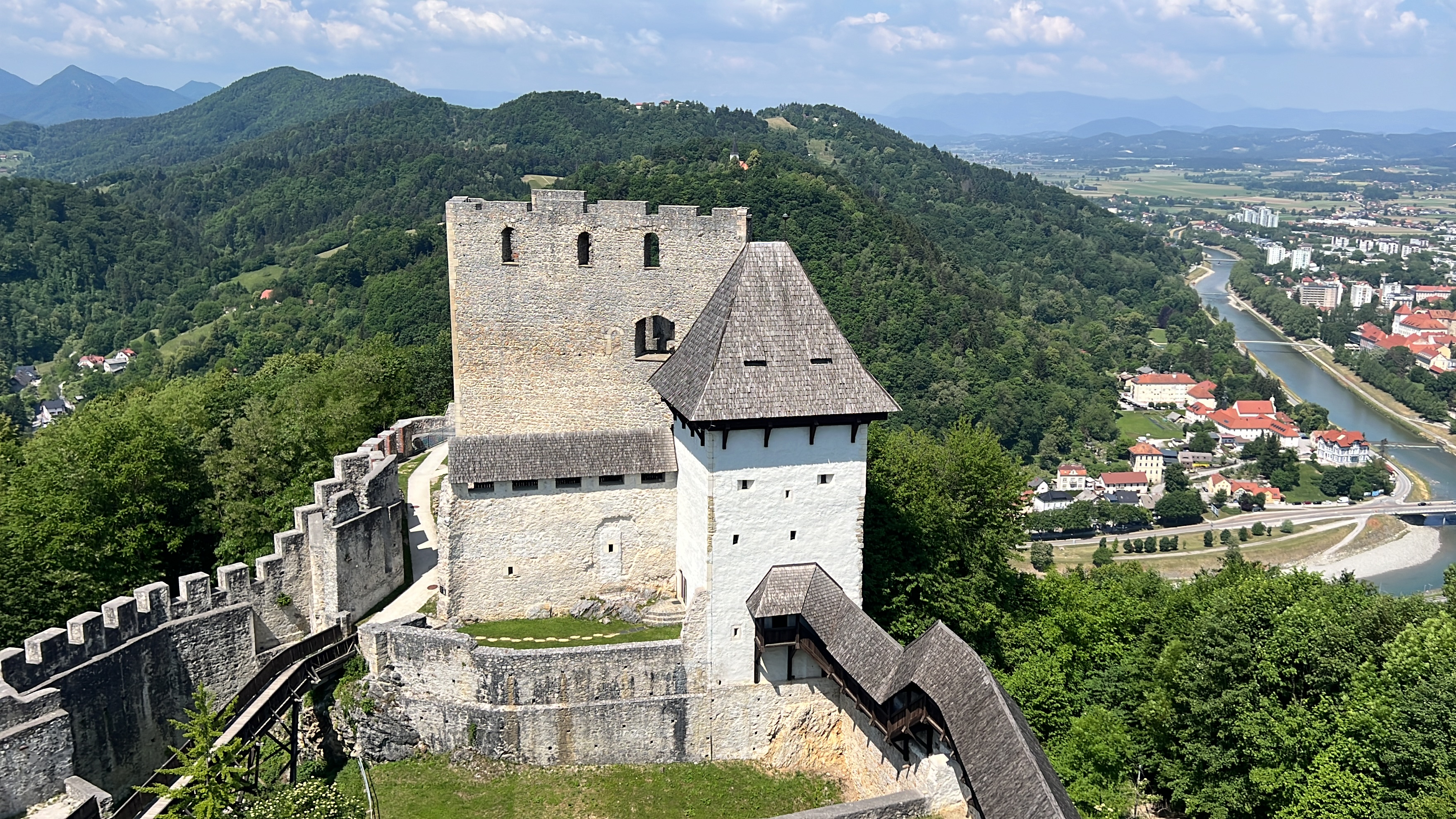 Celje Castle, the largest fortress in Slovenia, on Iv&aacute;n Verzoub's Slovenia site inspection for corporate incentive groups