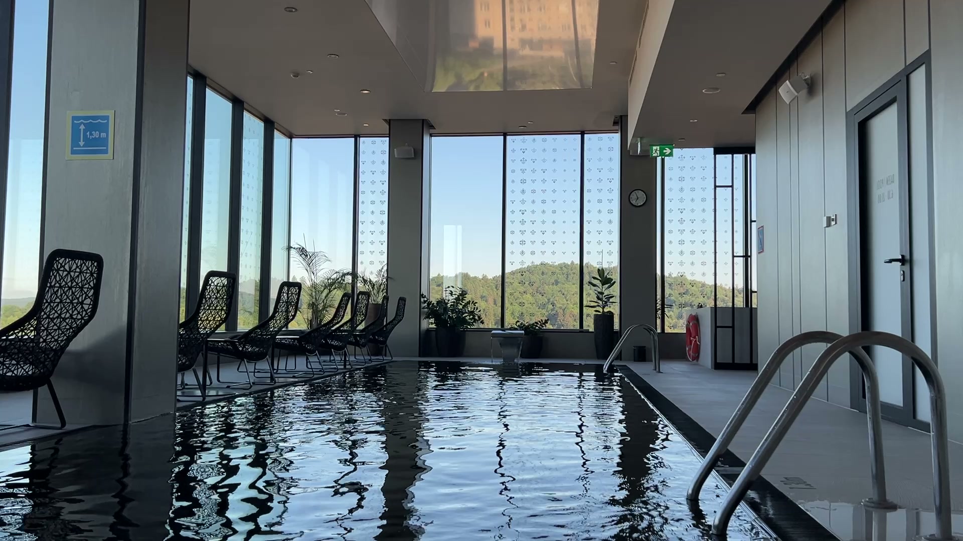 The rooftop spa and pool with a city view at the InterContinental Ljubljana, on Iv&aacute;n Verzoub's Slovenia inspection for incentive groups