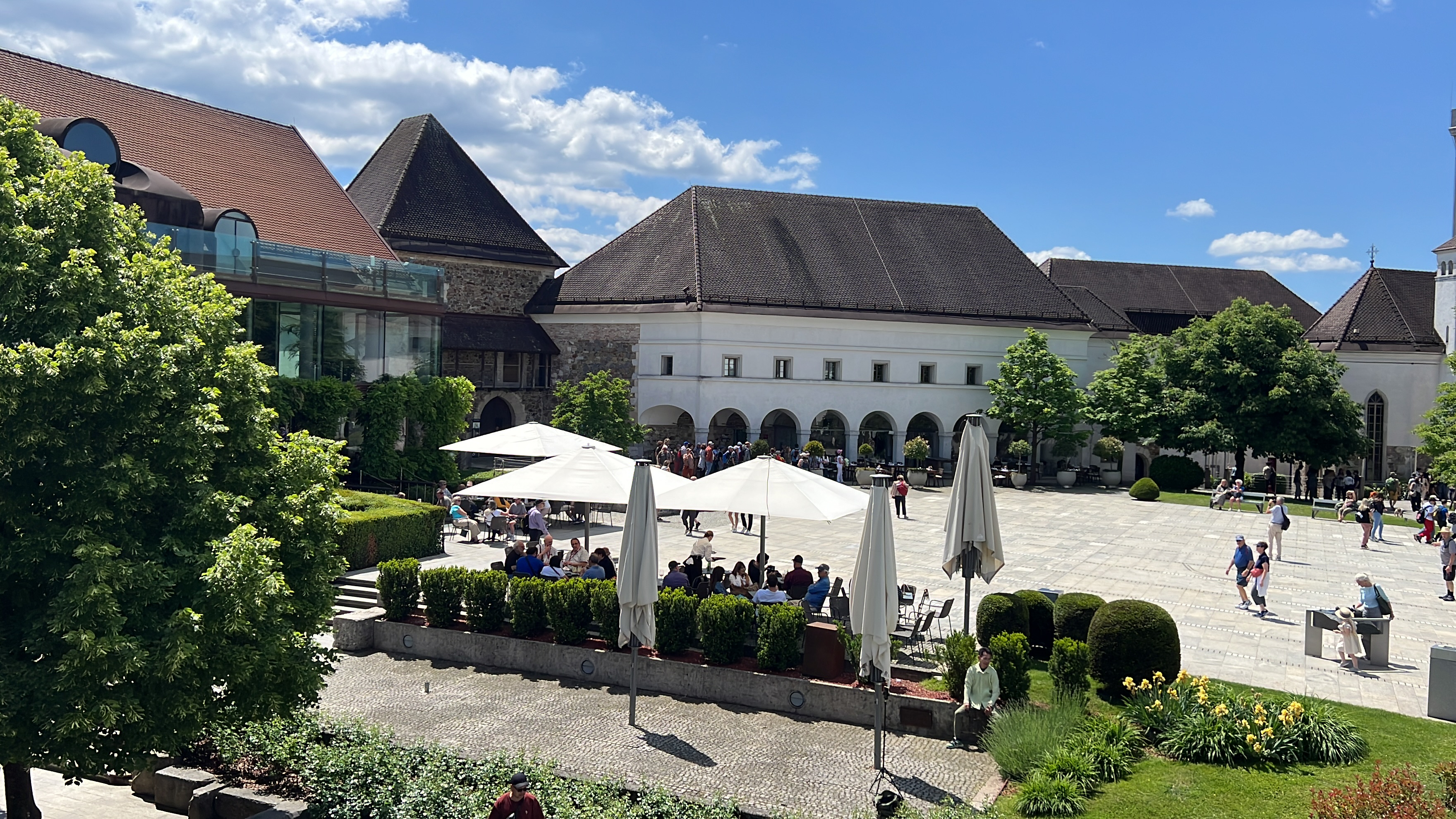 Ljubljana from the castle terrace