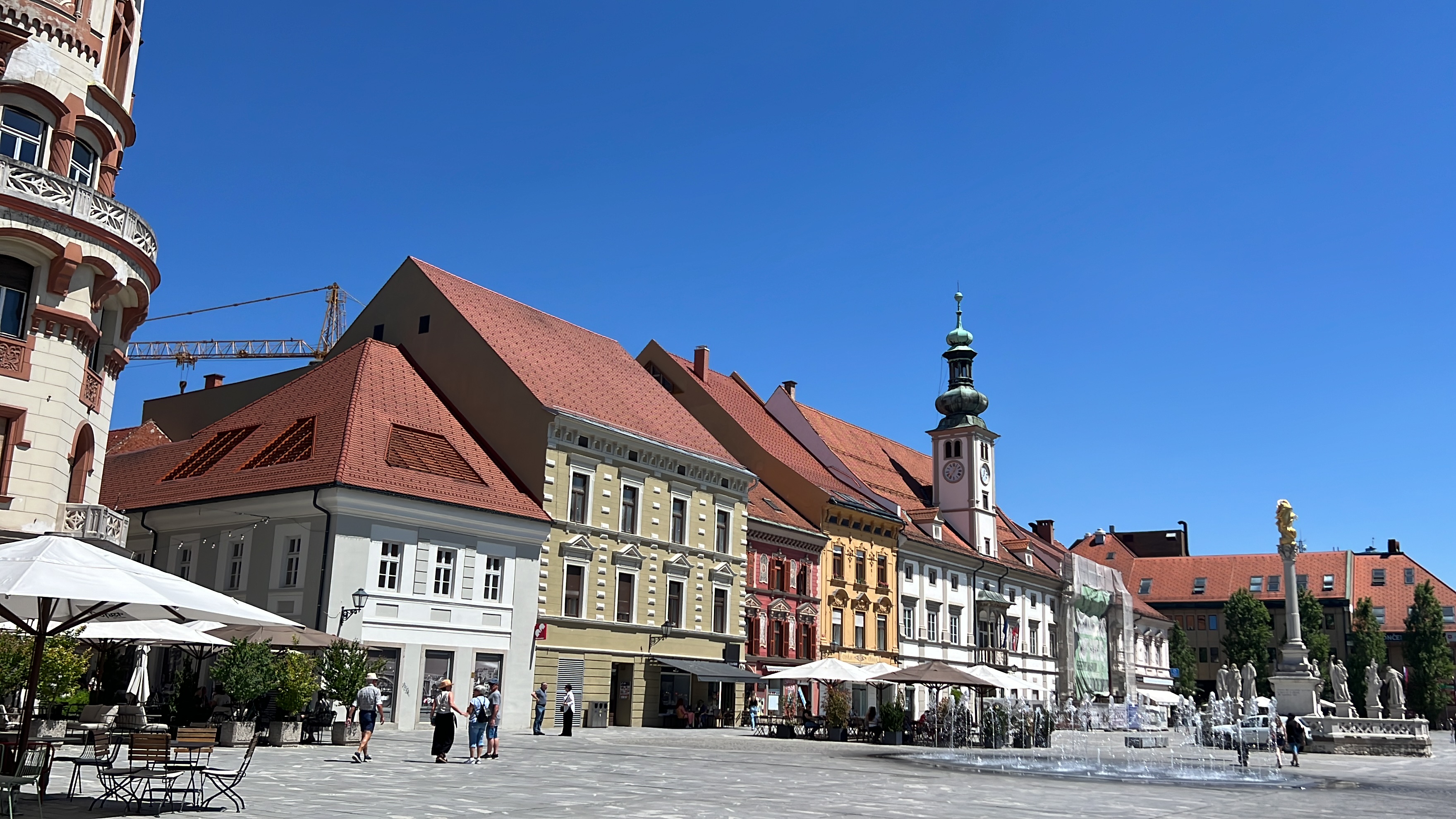 Maribor old town and Pohorje